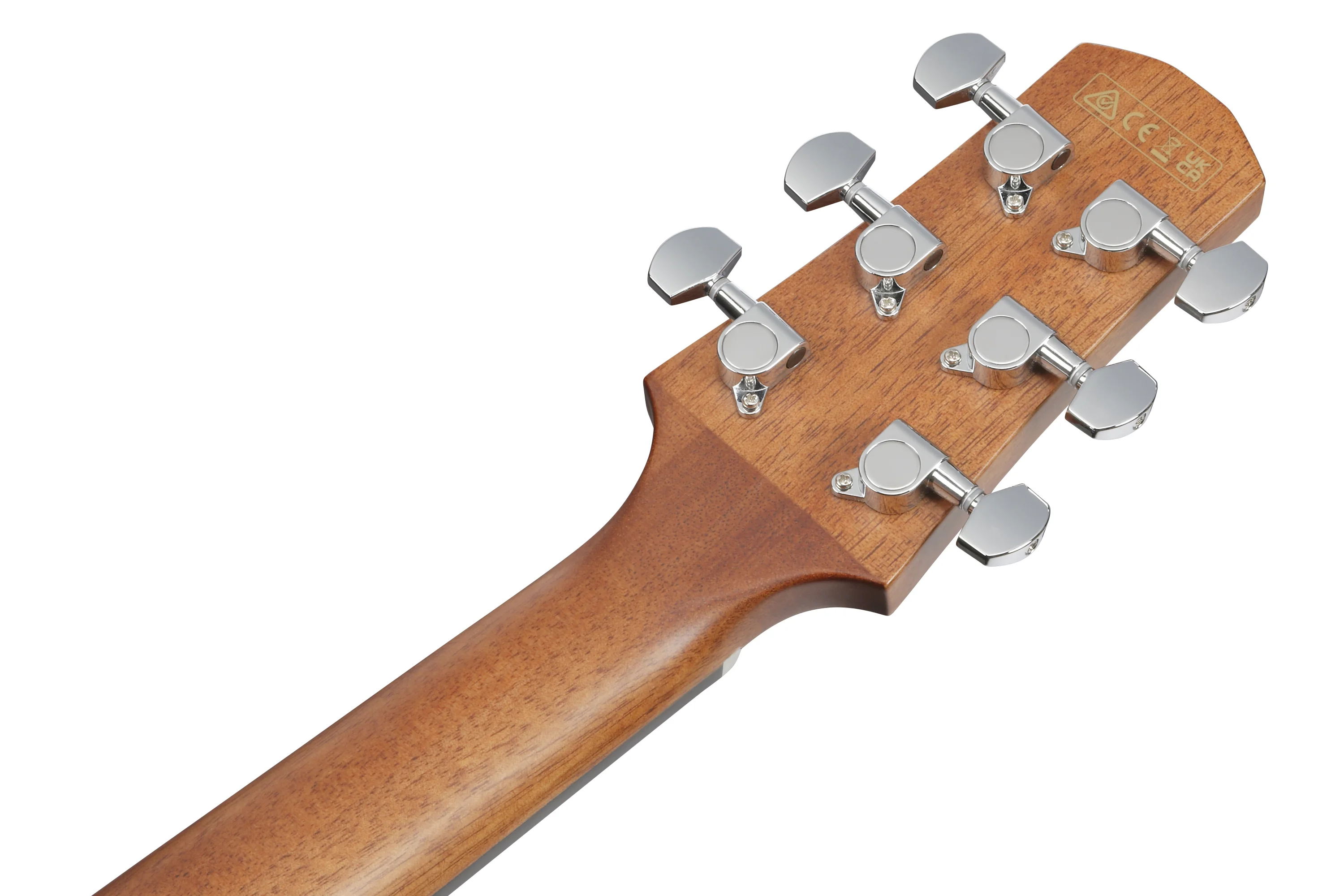 Ibanez AAD51LCE-DVS - Rückseite der Kopfplatte